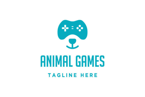 Bear Game Logo Design Template Animal: A Versatile Graphic for Logos & Branding Projects