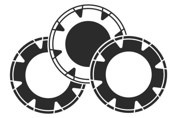 Casino Chips Icon – Black Game Bet Symbol for Graphics & Illustrations