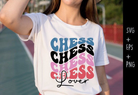 Chess Lover Indoor Game Retro SVG for Crafts & Graphics