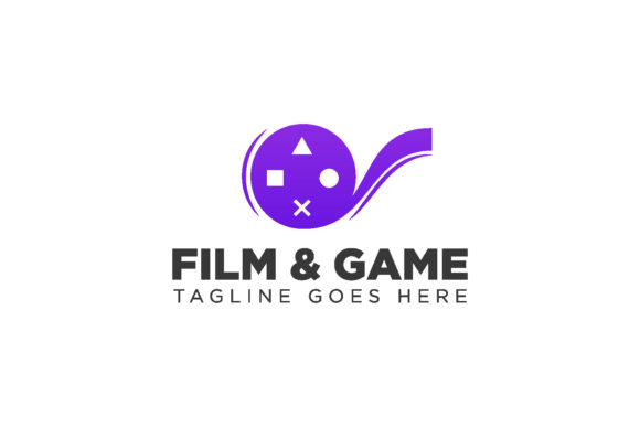 Film Game Cinema Joystick Simple Logo