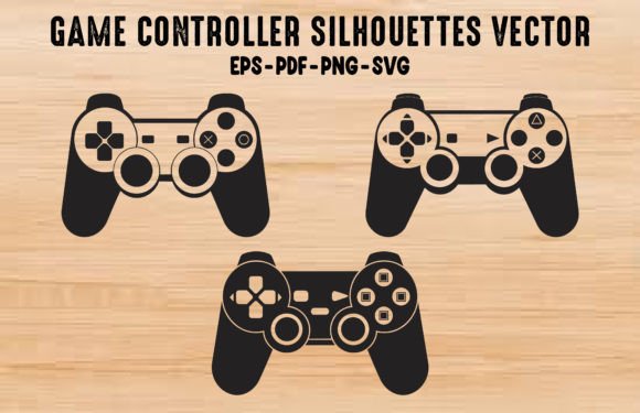 Game Console Silhouettes Clipart Bundle – Modern Graphics for Playful Branding