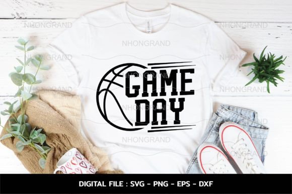 Game Day with Basketball and Heart Love – A Crafty Graphic Design Asset for Digital Sellers