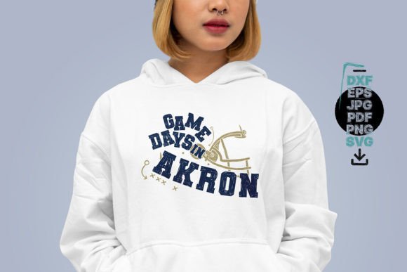 Game Days in Akron: A Crafts-Friendly Graphic for College Football Fans