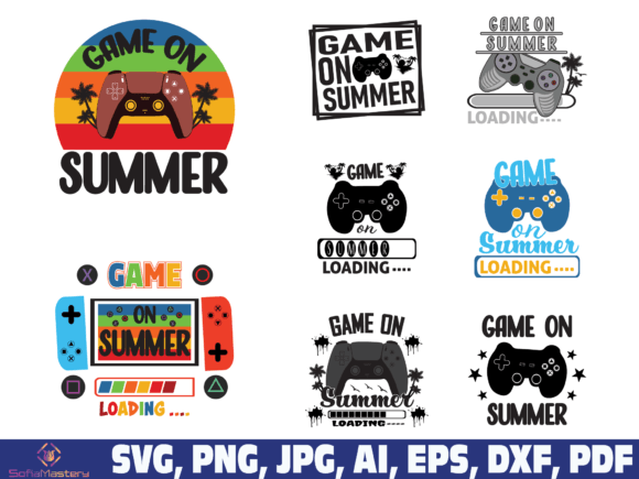 Game on Summer SVG: A Vibrant Design Asset for Summer-Themed Crafts & Graphics