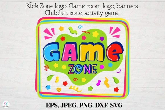 Kids Zone Logo 2: Playful Graphics for Crafts & Branding Projects