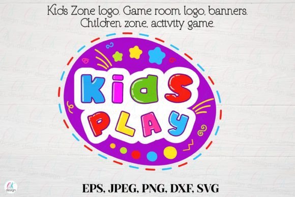 Kids Zone Logo 3: Playful Graphics for Local Business Branding in Crafts