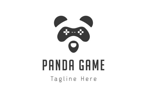 Panda Game Logo Design Template: A Playful Graphic for Crafters & Logo Lovers