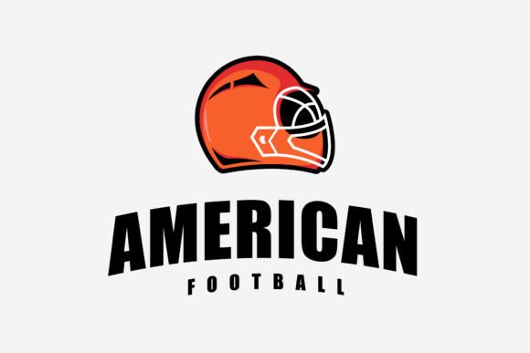 Simple Rugby Ball Game Helmet Logo Icon: A Clean Graphics Choice for Sports Logos