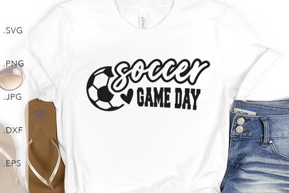Soccer Game Day Little Heart Graphics for Creative Sellers