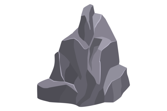 Stone Block: A Cartoon Game Rock for Embroidery Projects