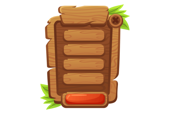Wooden Menu for Cartoon Game Interface W: A Practical Review for Digital Sellers